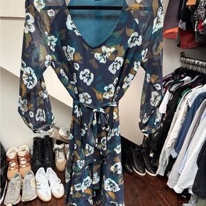 CAbi Floral Print Dress Style #3460